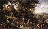 Jan The Elder Brueghel Famous Paintings - Garden of Eden